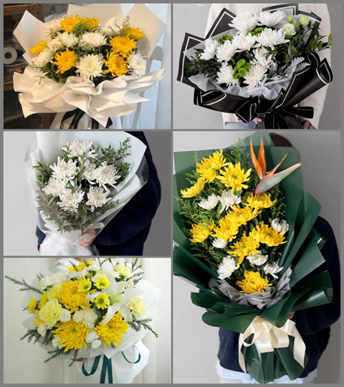 四川广安华蓥市永兴镇白事花束代送